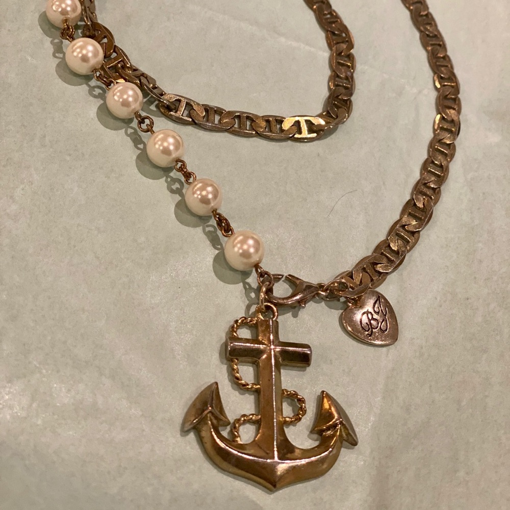 Betsey Johnson Anchor Wrap Necklace ⚓️